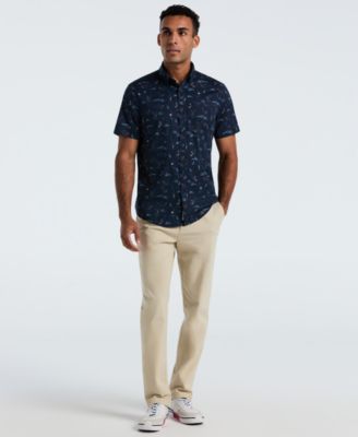 Men's Short Sleeve All-Over Print Skiers Shirt