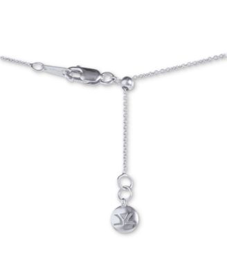 Chocolate Diamond & Nude Diamond (1/2 ct. t.w.) Halo Adjustable 20" Pendant Necklace in 14k White Gold