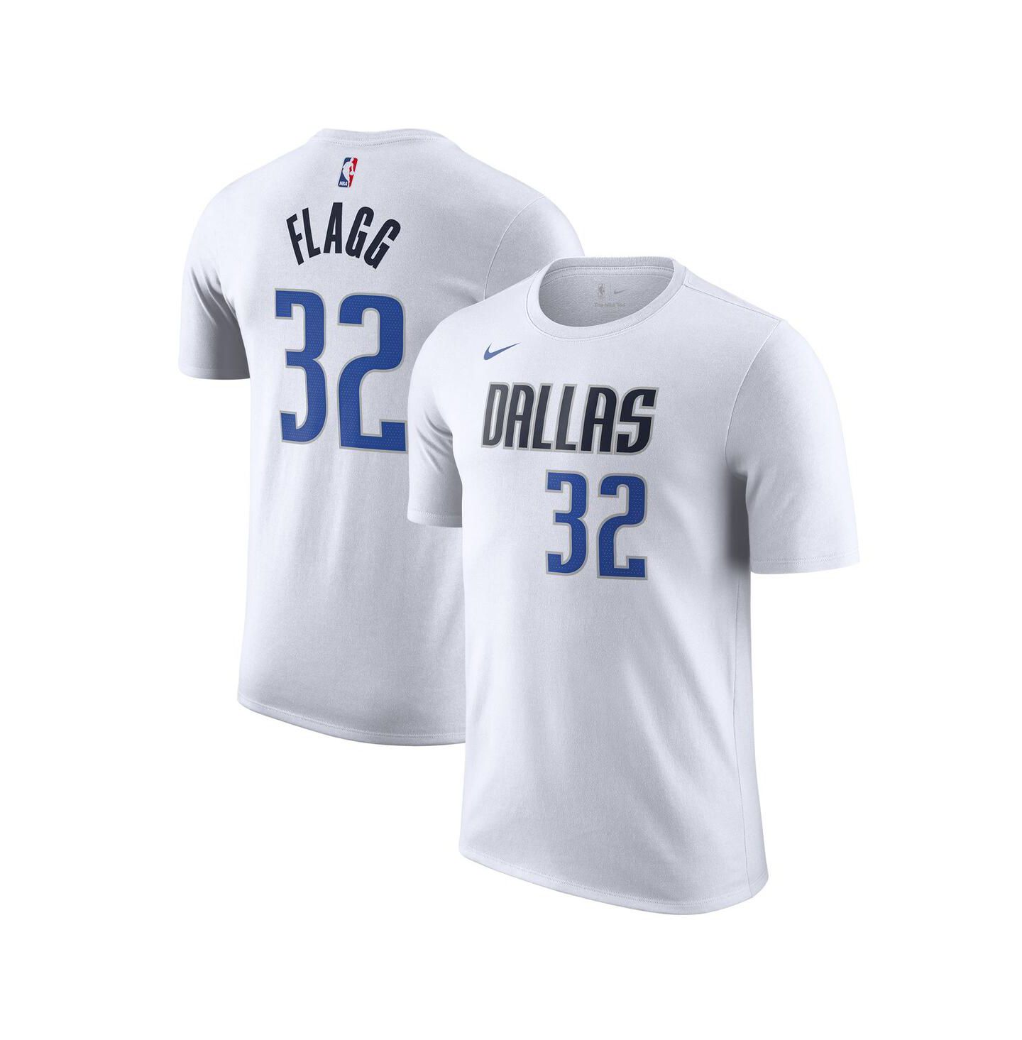 Мужская футболка Nike Cooper Flagg White Dallas Mavericks 2025 NBA Draft First Round Pick Association Edition Name & Number — фото 1