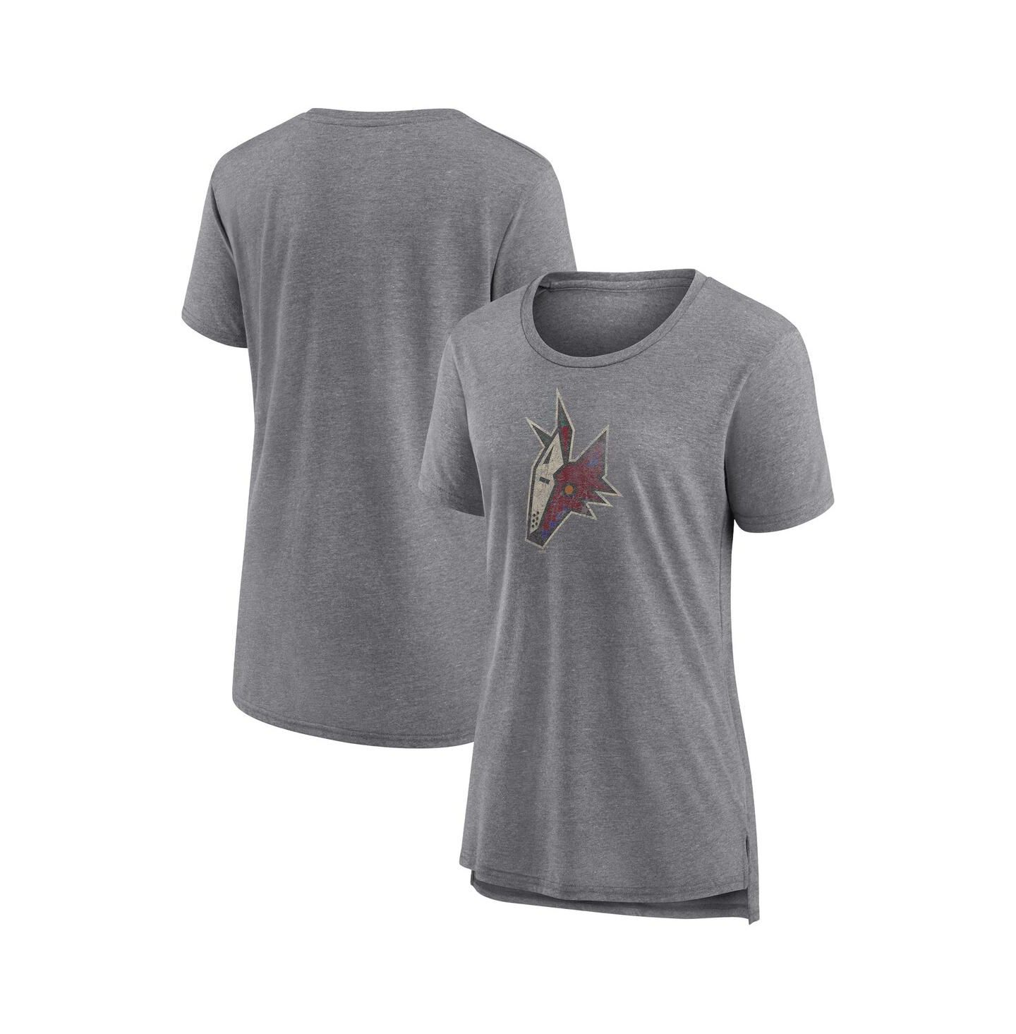 Женская футболка Fanatics Heather Gray Arizona Coyotes Special Edition 2.0 Modern — фото 1