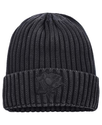 Fanatics - Men's Black Pittsburgh Penguins Authentic Pro Road Cuffed Knit Hat