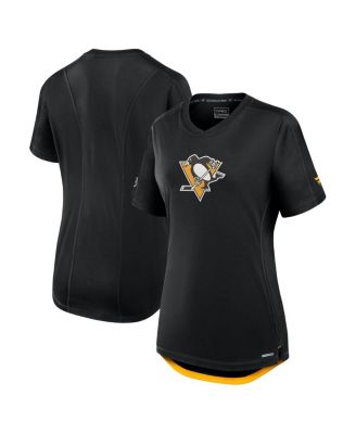 Fanatics - Women's Black Pittsburgh Penguins Authentic Pro Rink T-Shirt