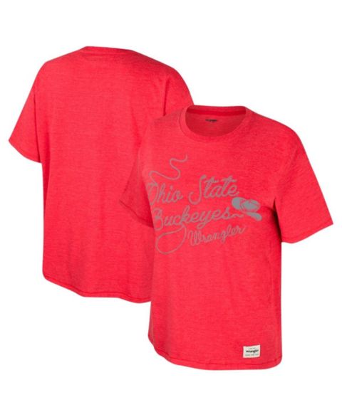 Женская футболка Colosseum Scarlet Ohio State Buckeyes Lasso Oversized