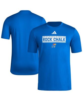 adidas - Men's Royal Kansas Jayhawks Locker Slogan Pre-Game T-Shirt