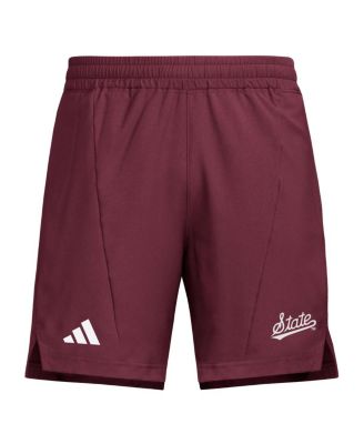 Men's Maroon Mississippi State Bulldogs Program Woven Training Shorts