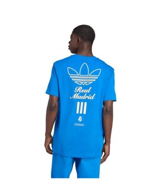 Men's Blue Real Madrid Terrace Icons Collection Graphic T-Shirt