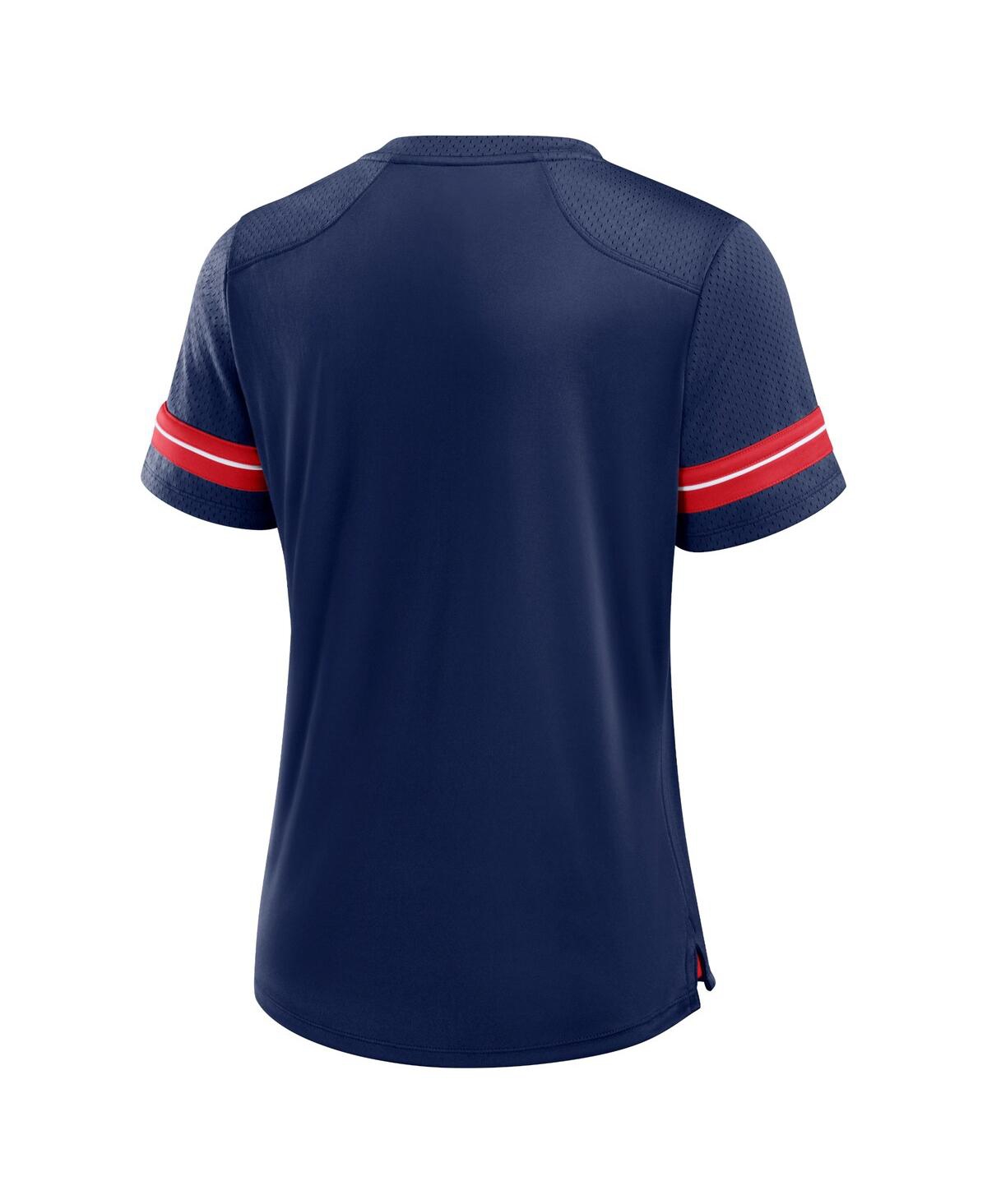 Fanatics Women's Navy Denver Broncos Play Script Lace-up T-shirt In Blue