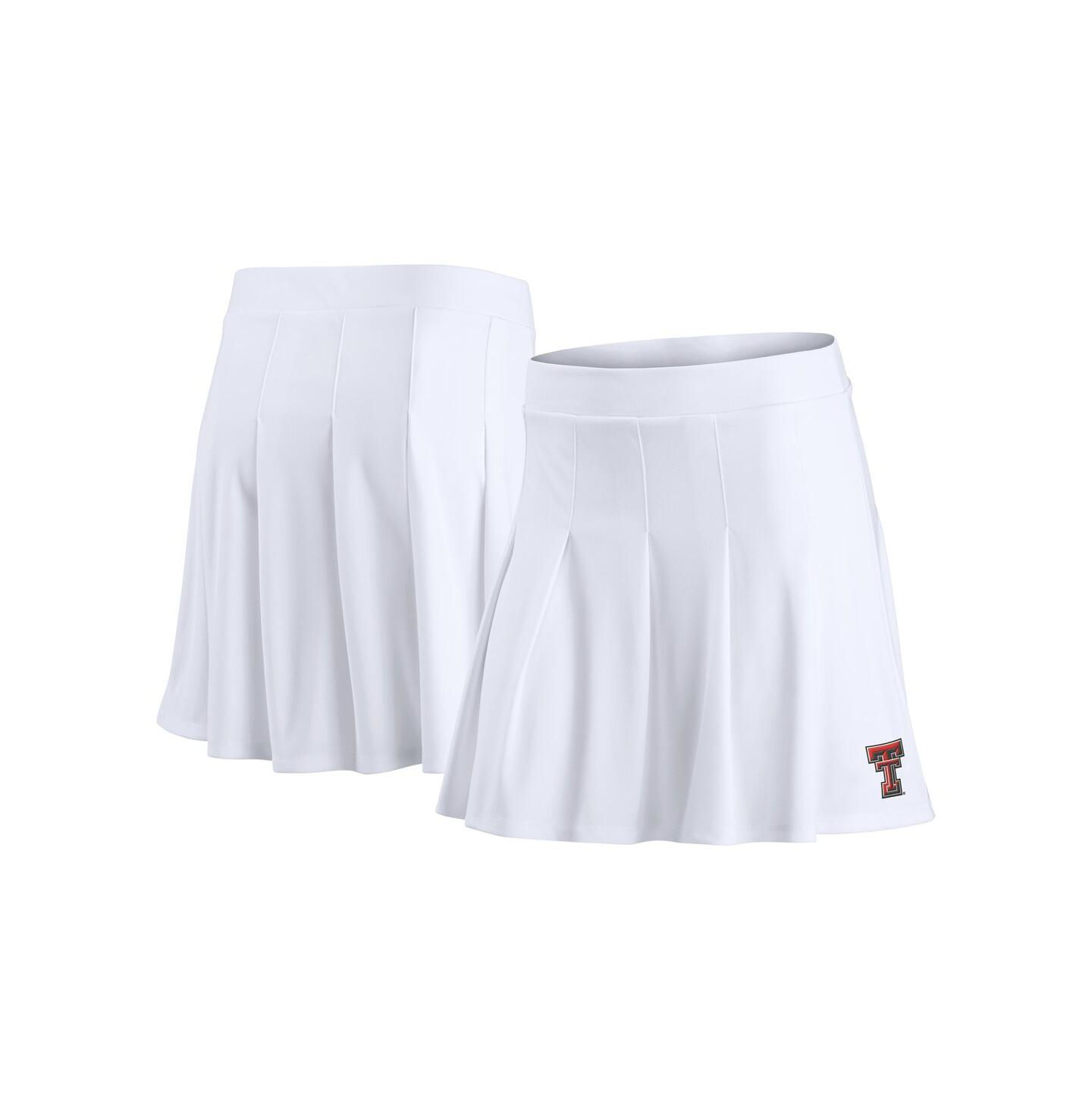 Женская юбка Fanatics White Texas Tech Red Raiders Heritage Primary — фото 1
