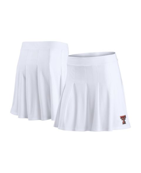 Женская юбка Fanatics White Texas Tech Red Raiders Heritage Primary