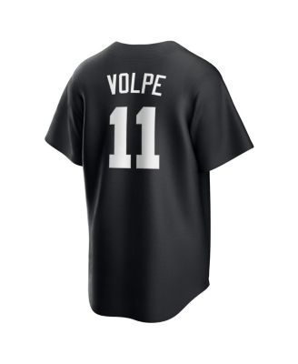 Men's Anthony Volpe Black New York Yankees Lights Out Replica Player Jersey