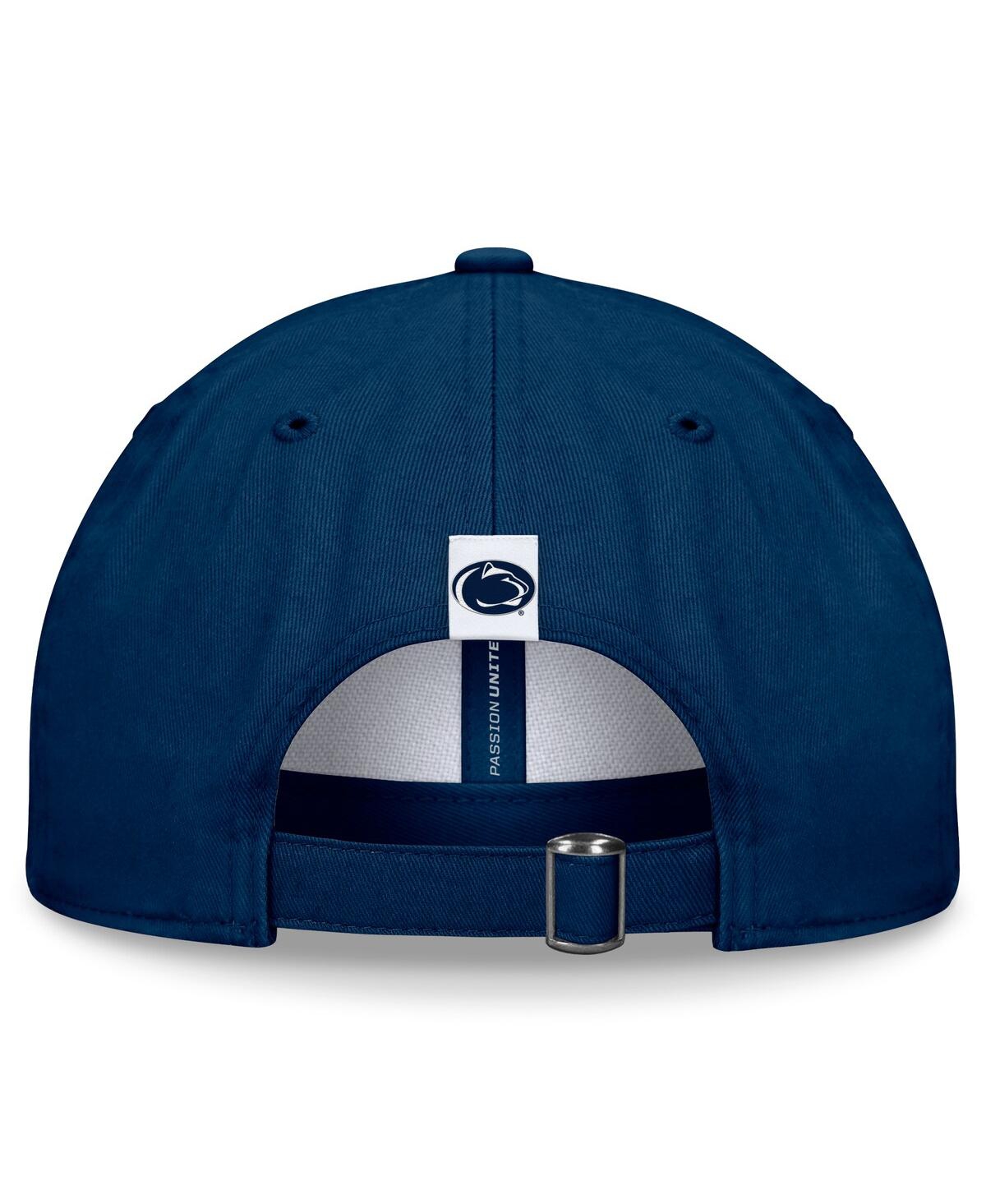 Top Of The World Men's White/navy Penn State Nittany Lions Heritage Weston Adjustable Hat In Blue