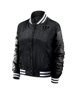 Women's Black Cincinnati Bengals Elements Wave Full-Snap Jacket