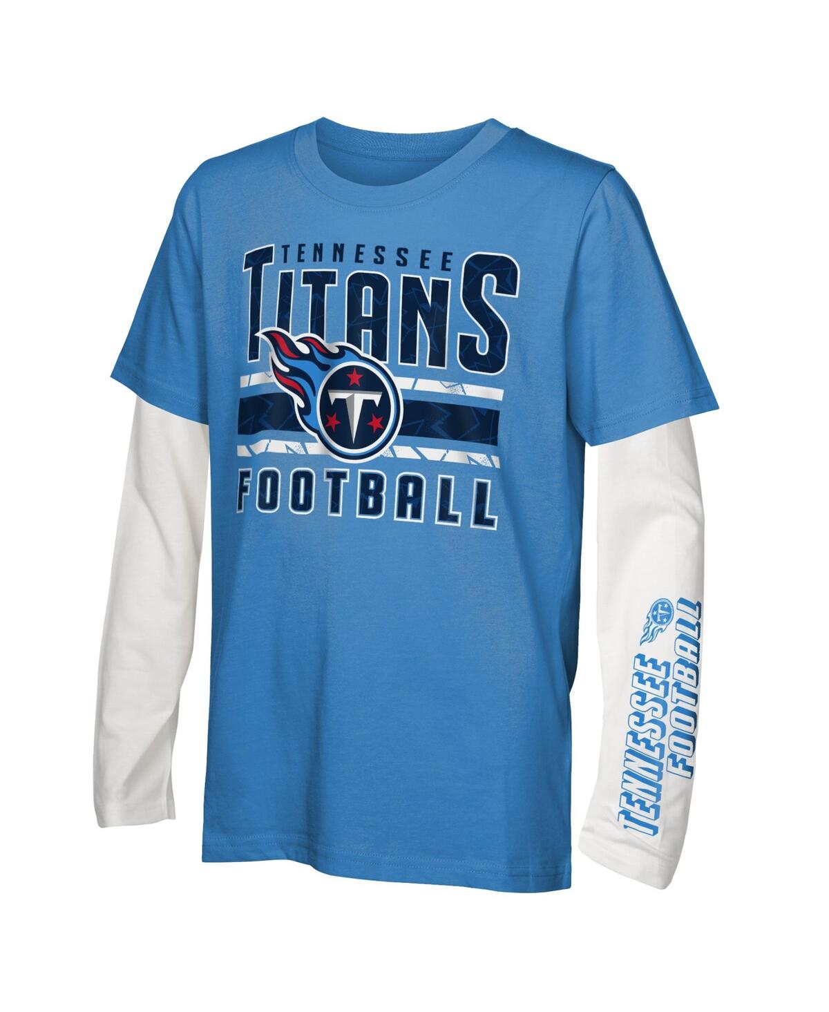Outerstuff Preschool Tennessee Titans in the Mix T-Shirt Combo Set - Light Blue