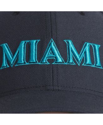 Men's Black Miami Marlins 2025 City Connect Performance Swoosh Flex Hat