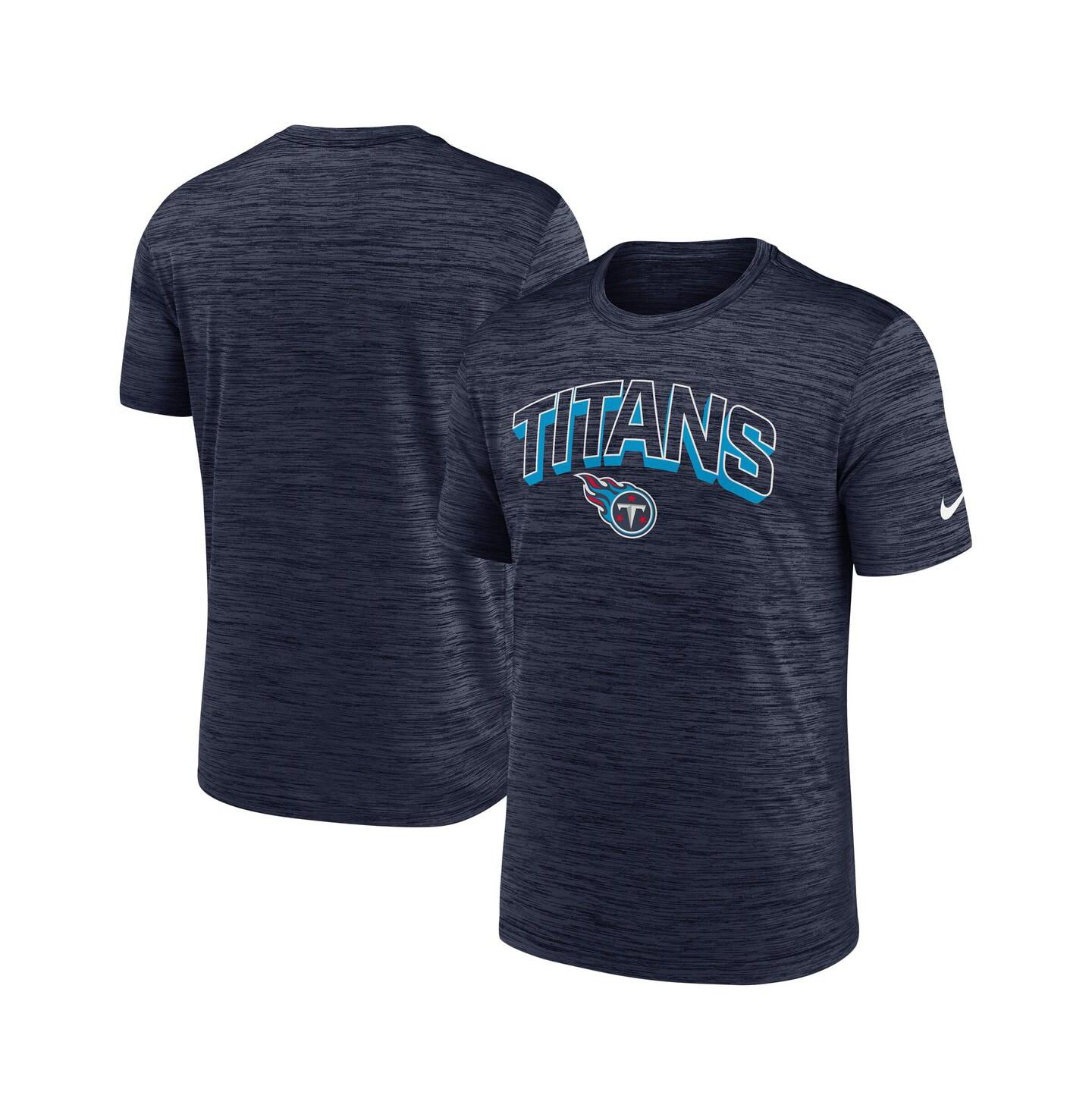 Мужская футболка Nike Navy Tennessee Titans Velocity Performance — фото 1