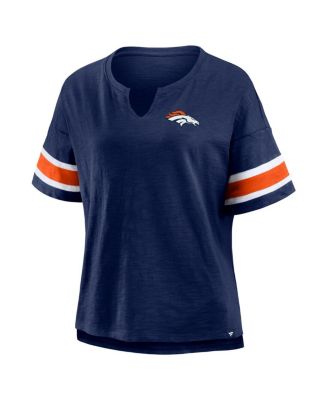 Women's Navy Denver Broncos Redzone Curl Route T-Shirt