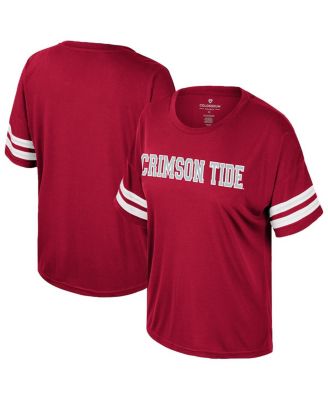 Colosseum - Women's Crimson Alabama Crimson Tide Treasure Oversized Sequin T-Shirt