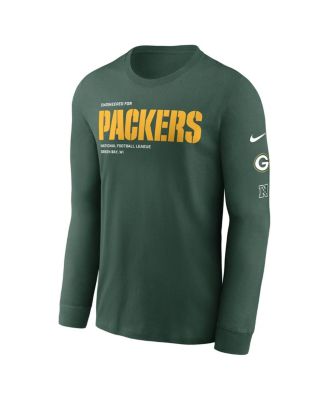 Men's Green Bay Packers Play to Win Essential Long Sleeve T-Shirt