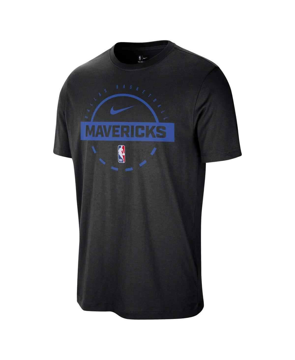 Nike Black Dallas Mavericks Authentic Practice T-shirt In Black