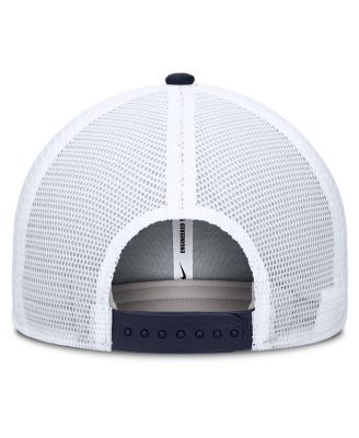 Men's Navy/White Auburn Tigers Rise Primetime Performance Trucker Adjustable Hat