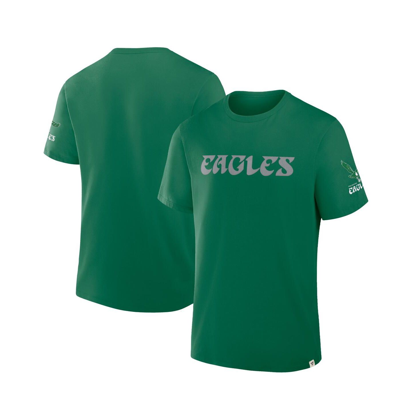 Мужская футболка Fanatics Kelly Green Philadelphia Eagles Elevated Classic Legacy — фото 1