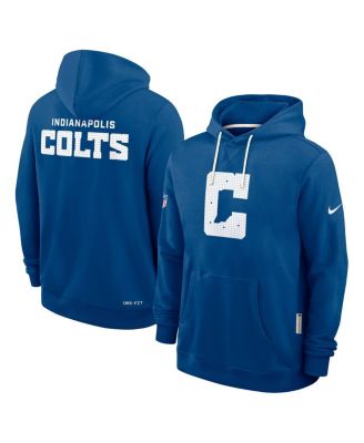 Men's Royal Indianapolis Colts Sideline Standard Issue Initial Home Dri-FIT Hoodie