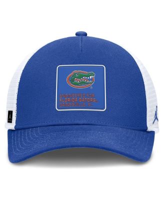 Men's Royal/White Florida Gators 2025 On-Field Rise Engineered Trucker Adjustable Hat