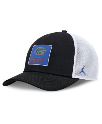 Jordan - Men's Black/White Florida Gators 2025 On-Field Rise Engineered Trucker Adjustable Hat