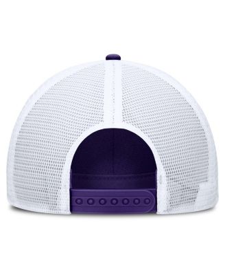 Men's Purple/White LSU Tigers 2025 On-Field Rise Engineered Trucker Adjustable Hat