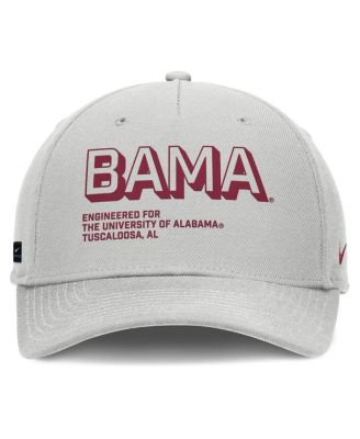 Men's Gray Alabama Crimson Tide 2025 Sideline Dust Pinched Rise Adjustable Hat