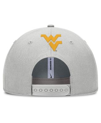 Men's Gray West Virginia Mountaineers 2025 Sideline Dust Pinched Rise Adjustable Hat