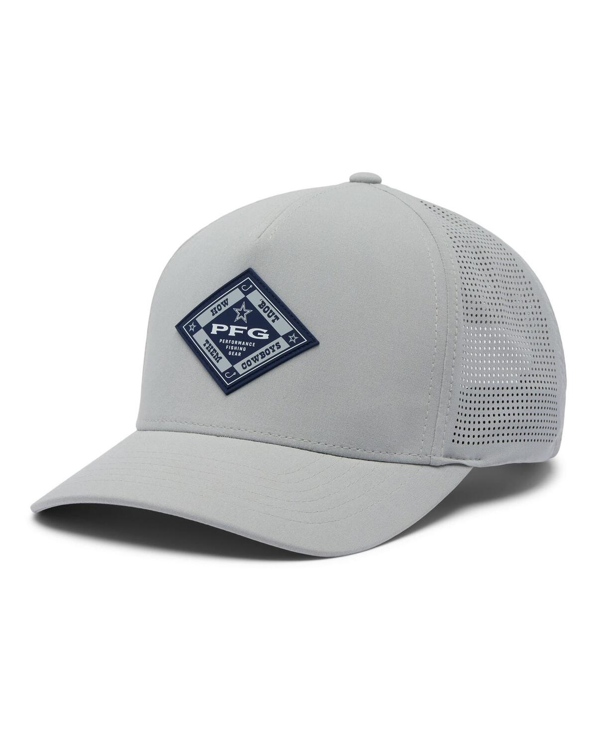 Columbia Gray Dallas Cowboys Elite 3d Stretch Snap Hat In Gray