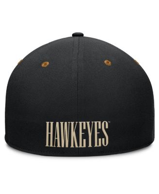 Men's Black/Brown Iowa Hawkeyes NoBo Fitted Hat