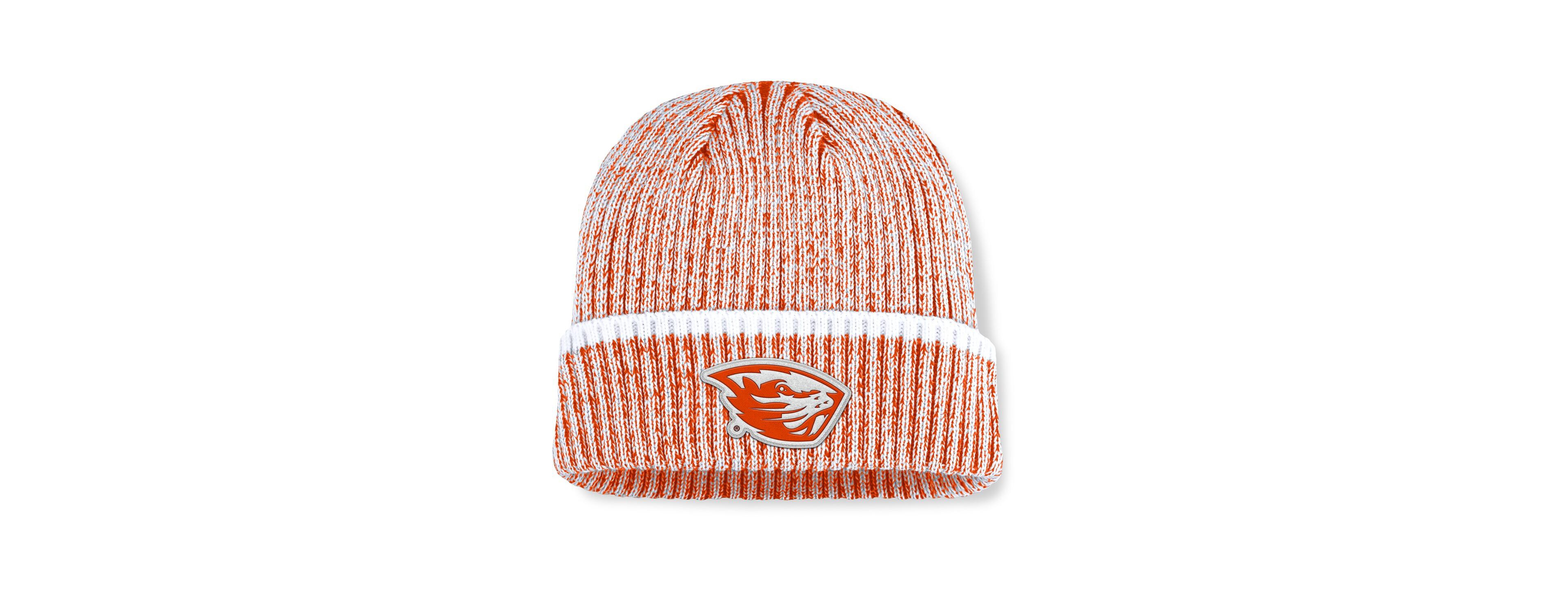 Fanatics Men's Orange/White Oregon State Beavers Haze Cuffed Knit Hat
