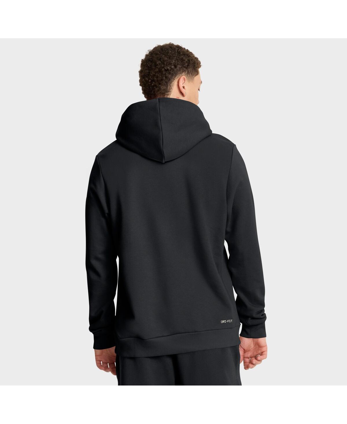 Nike Black Duke Blue Devils 2025 Sideline Standard Issue Dri-fit Hoodie In Black