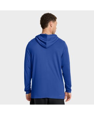 Men's Royal Kentucky Wildcats 2025 Sideline Performance Long Sleeve Hoodie T-Shirt
