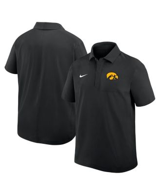 Men's Black Iowa Hawkeyes 2025 Coaches Sideline Polo Shirt