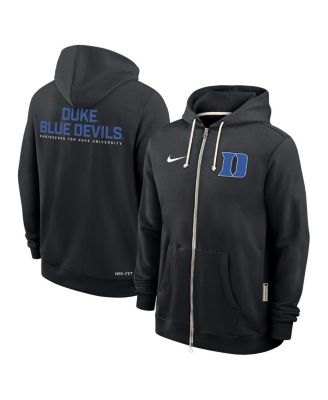Men's Black Duke Blue Devils 2025 Sideline Standard Issue Dri-FIT Full-Zip Hoodie