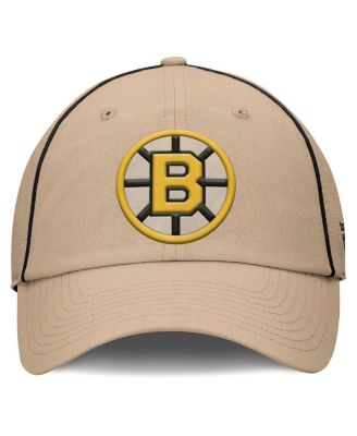 Men's Cream Boston Bruins Heritage Setoff Adjustable Hat