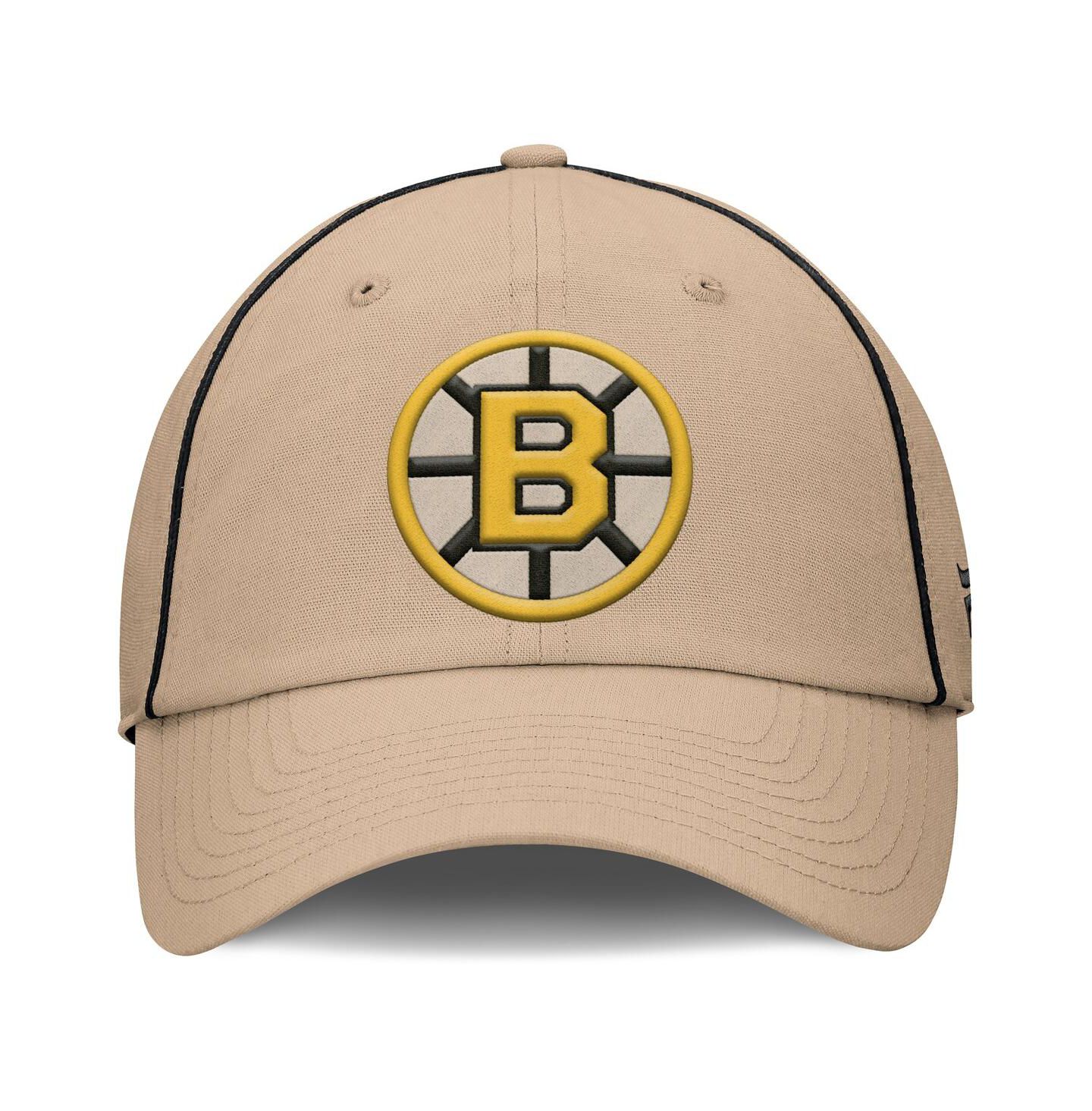 Мужская кепка Fanatics Cream Boston Bruins Heritage Setoff Adjustable Hat — фото 2