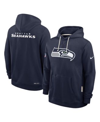 Men's College Navy Seattle Seahawks Sideline Standard Issue Initial Home Dri-FIT Hoodie