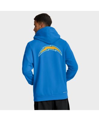 Men's Powder Blue Los Angeles Chargers Sideline Standard Issue Utility Player Dri-FIT Full-Zip Hoodie