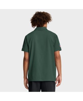 Men's Green Bay Packers Sideline City Pride Woven Performance Polo Shirt