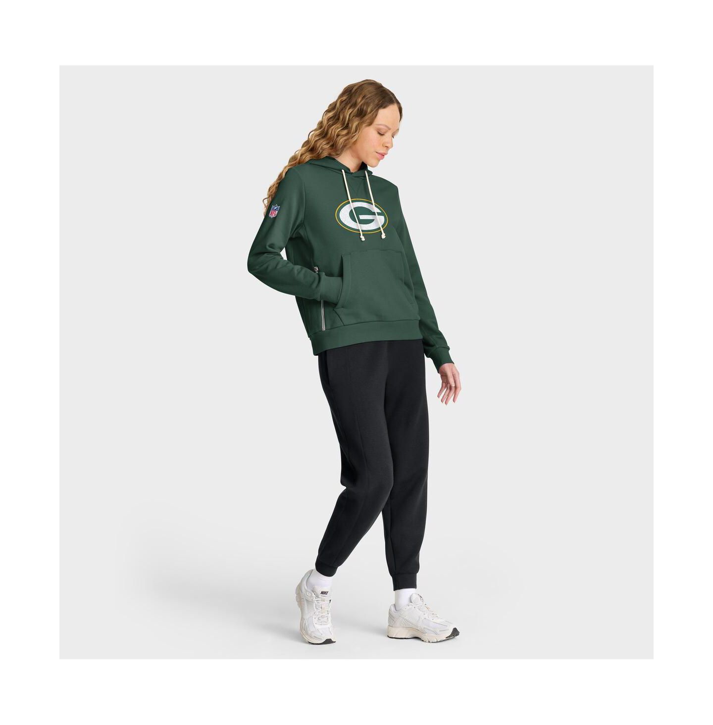 Женское худи Nike Green Bay Packers Sideline Standard Issue Initial Home Dri-FIT — фото 3