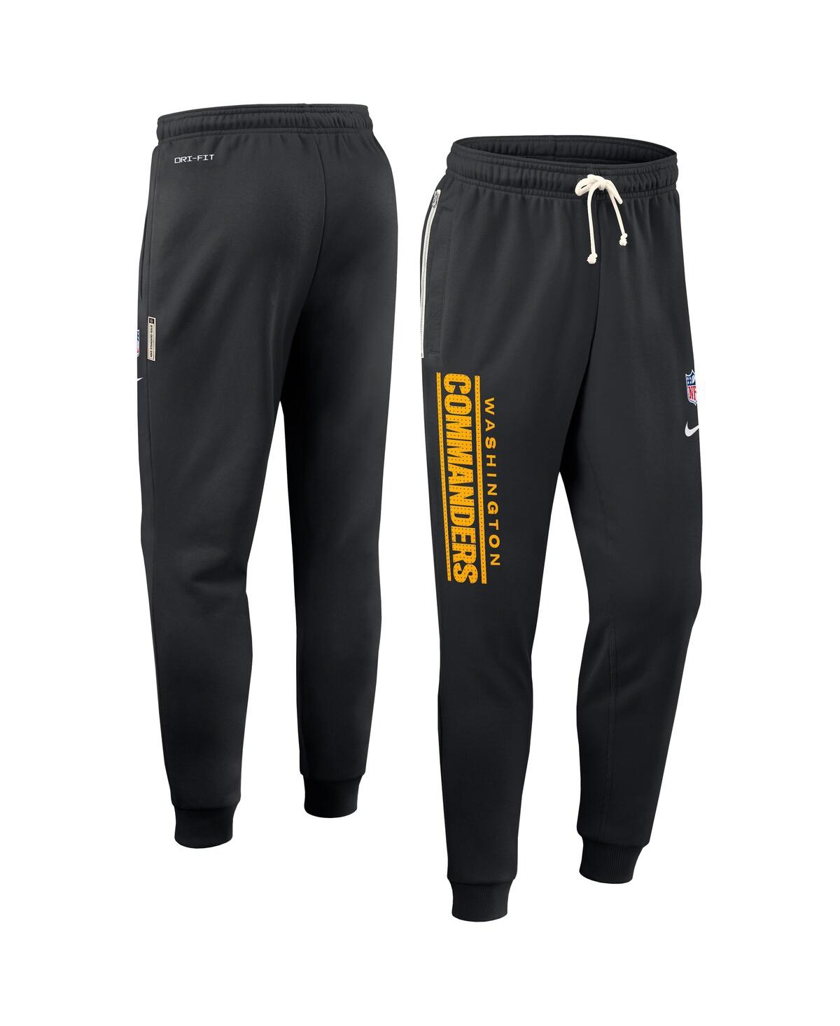 Nike Black Washington Commanders Sideline Standard Issue Ground Game Dri-fit Taper Pants In Black