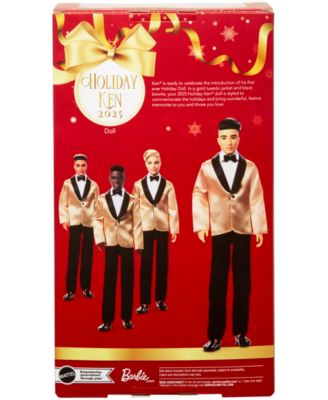 2025 Holiday Ken Doll with Black Hair