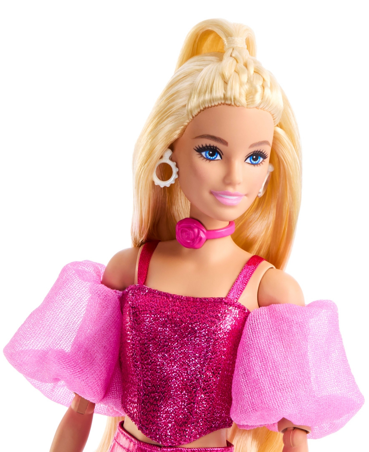 Barbie Deluxe Style Fashion Doll 5 In Metallic Pink Outfit With Corset Top And Accessories In Multi