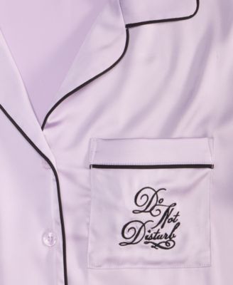 Women's Printed Satin Long Pajama Set, Macy's Exclusive