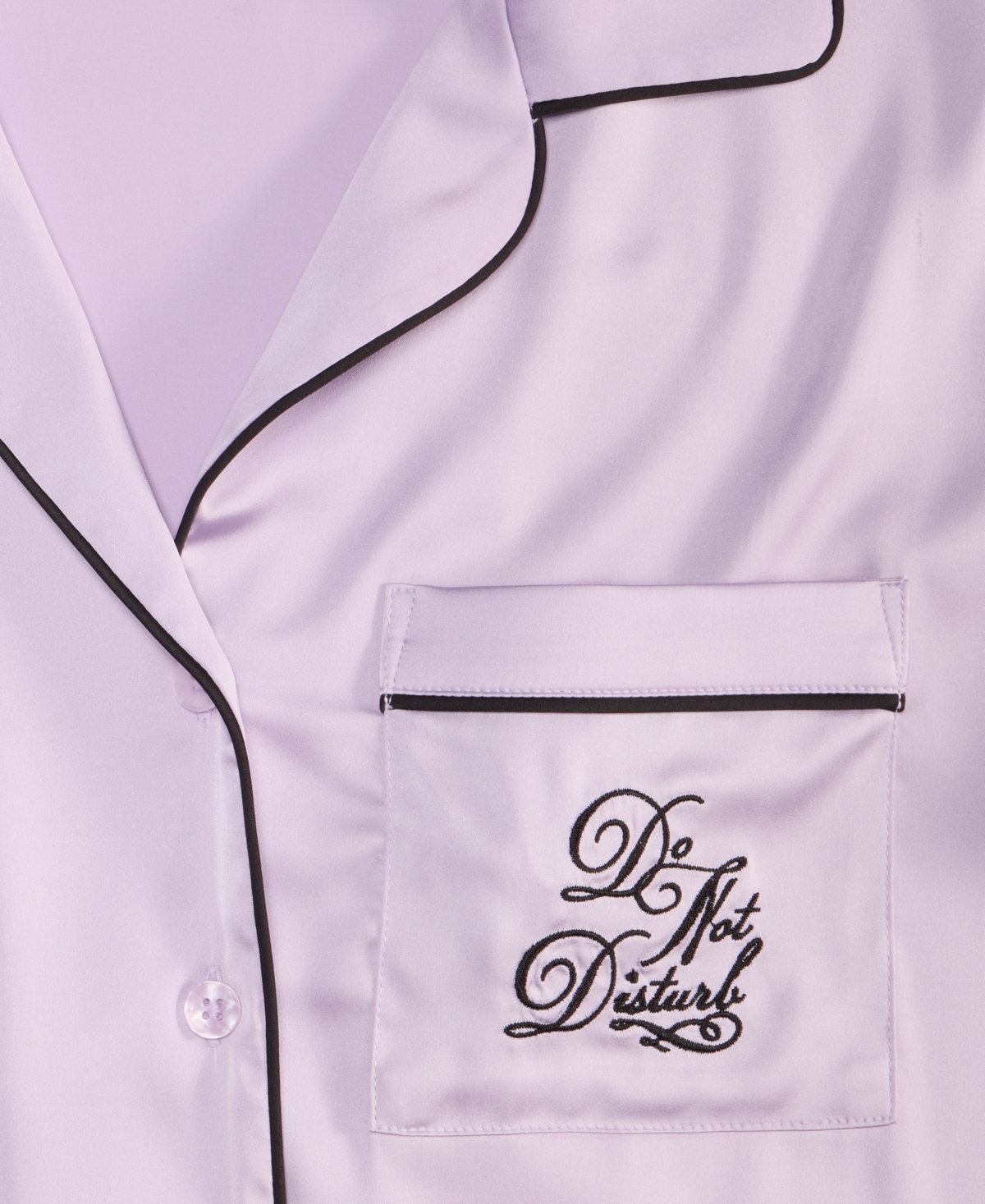 Inc International Concepts Women's Printed Satin Long Pajama Set, Macy's Exclusive In Purple