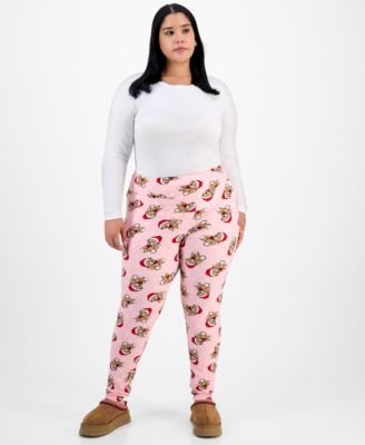 Trendy Plus Xmas Printed High-Rise Leggings